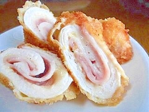 ハム巻きチキンカツ